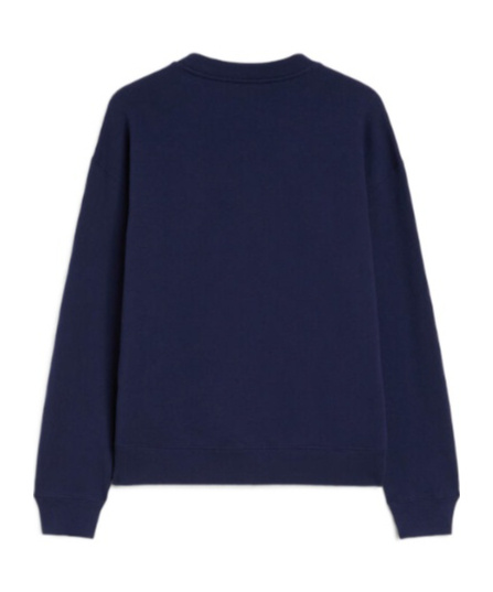 Jil Sander Logo-print Cotton Sweatshirt In Blue
