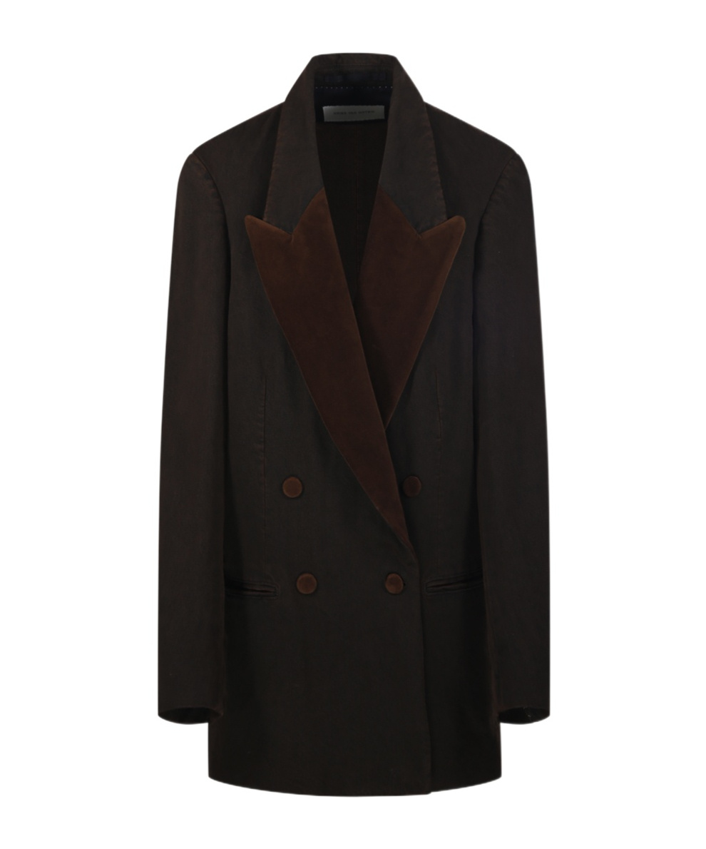 Dries Van Noten Women Blink Tux Den 2397 W.w. Jacket Brn In Black