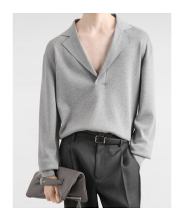 Dolce & Gabbana Long Sleeves Wool Blend Sweater In Gray