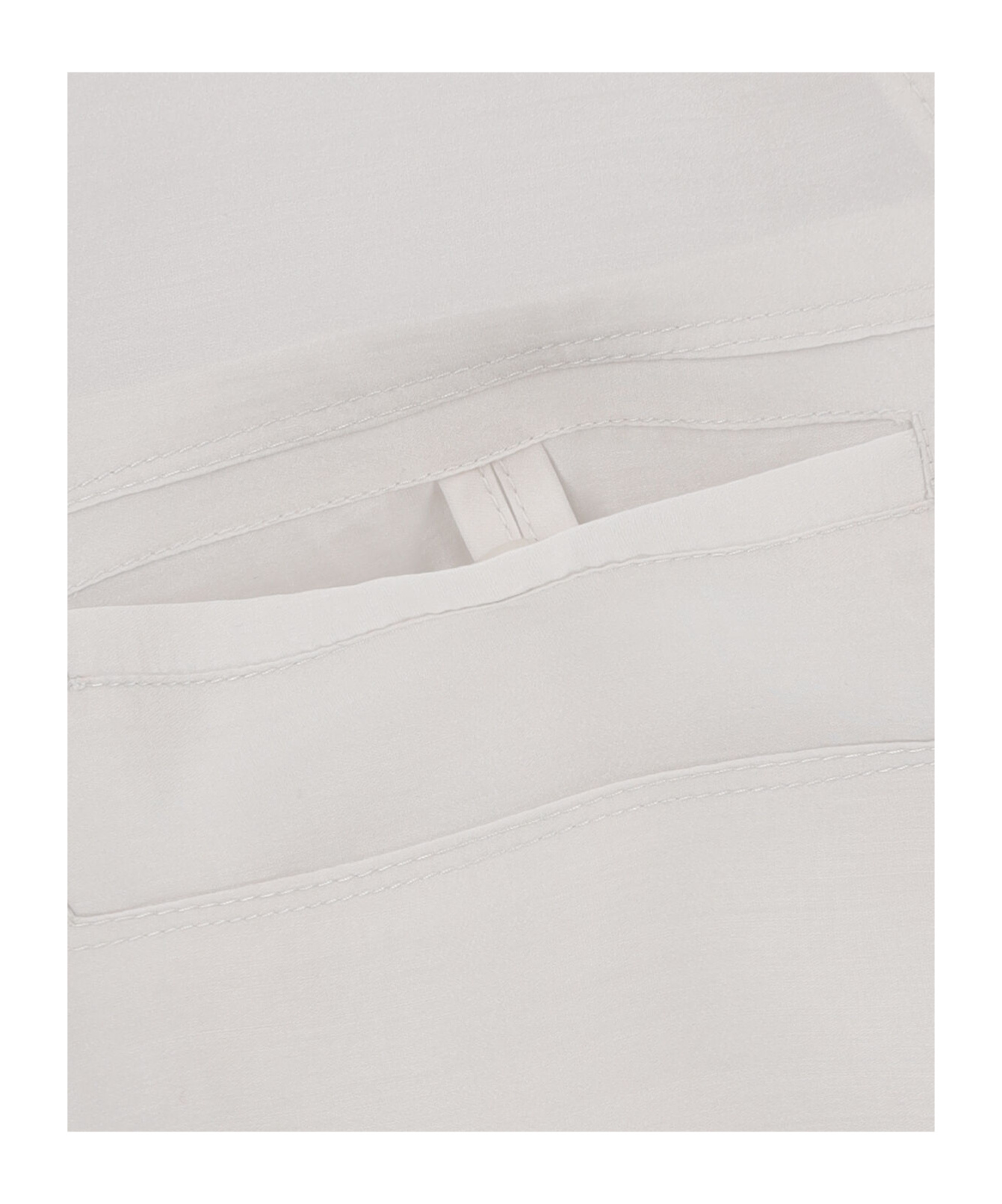 Low Classic White Shirt With Classic Collar And Rear Strap In Tech Fabric Woman