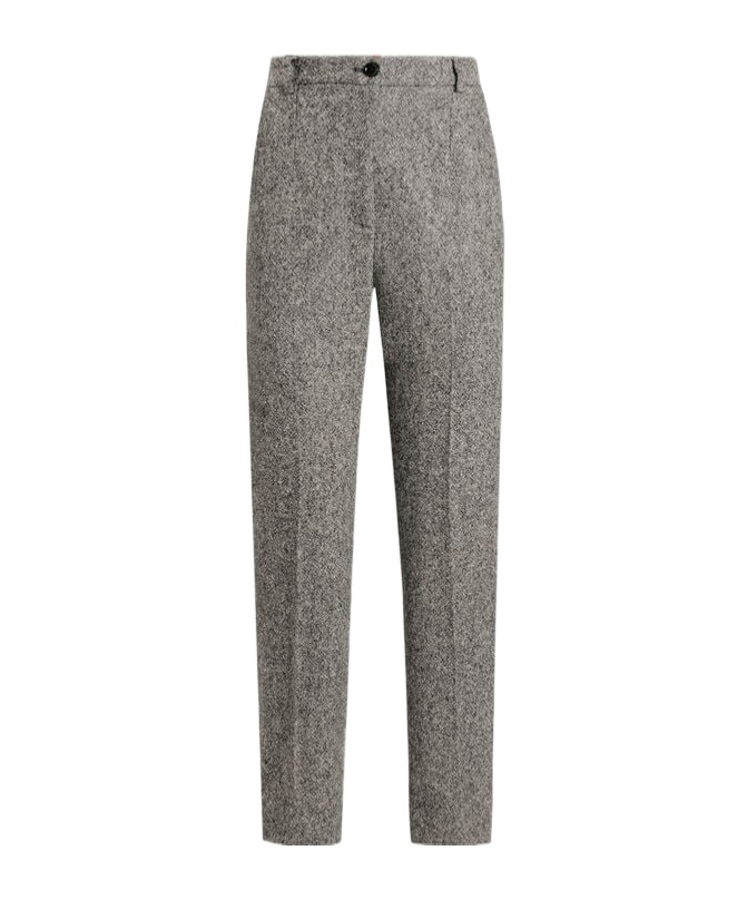 Dolce & Gabbana Belt Loops Slacks In Gray