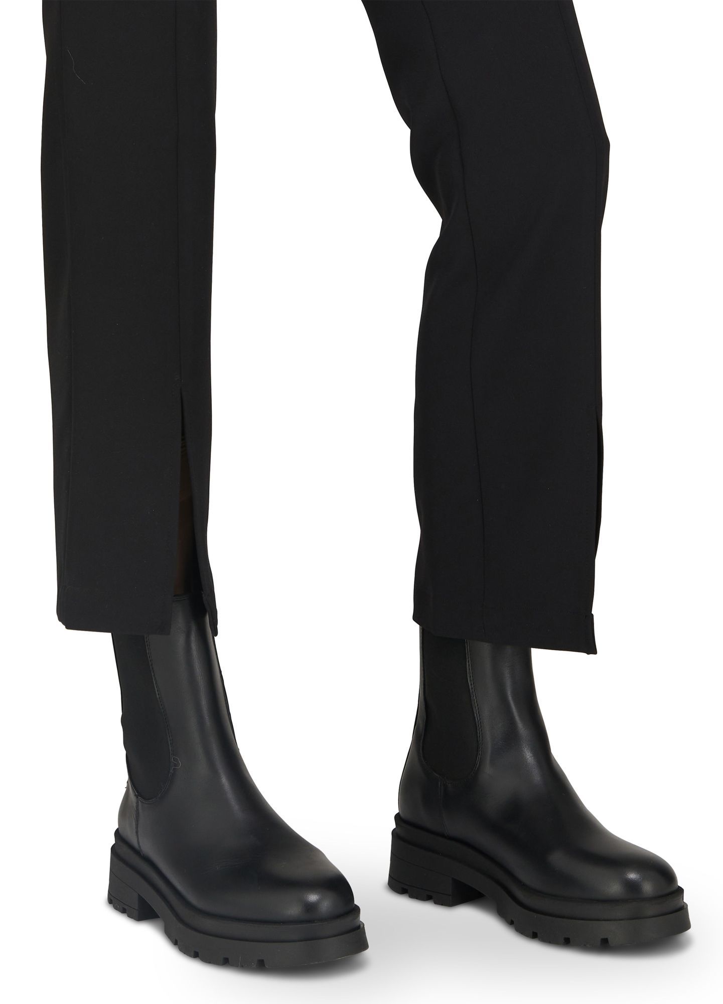 ANINE BING ROUND TOE ANKLE BOOTS