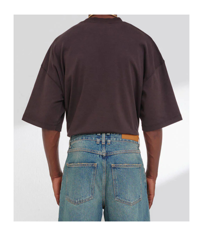 Darkpark Mick Crewneck T-shirt In Brown