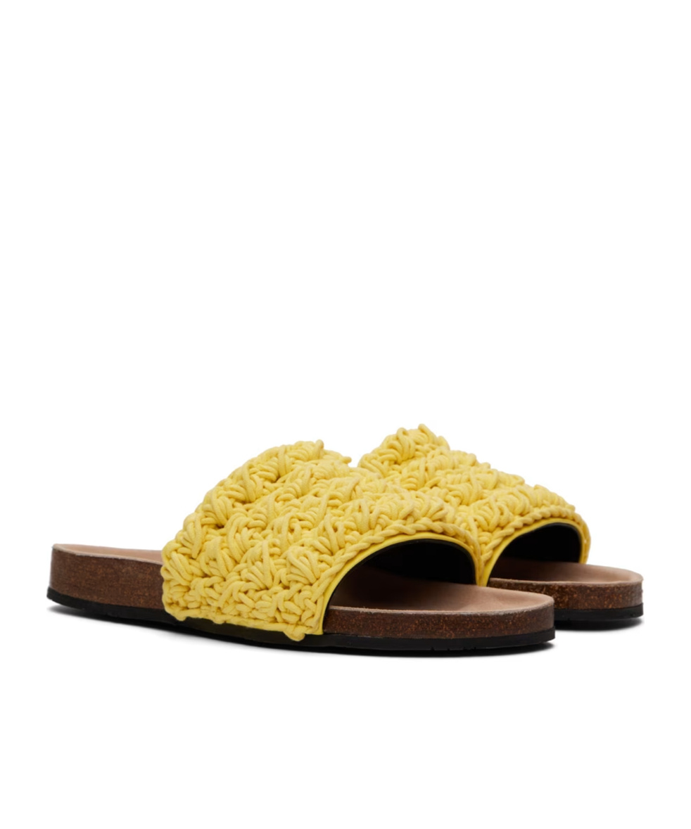 Jw Anderson Popcorn Slippers In Yellow