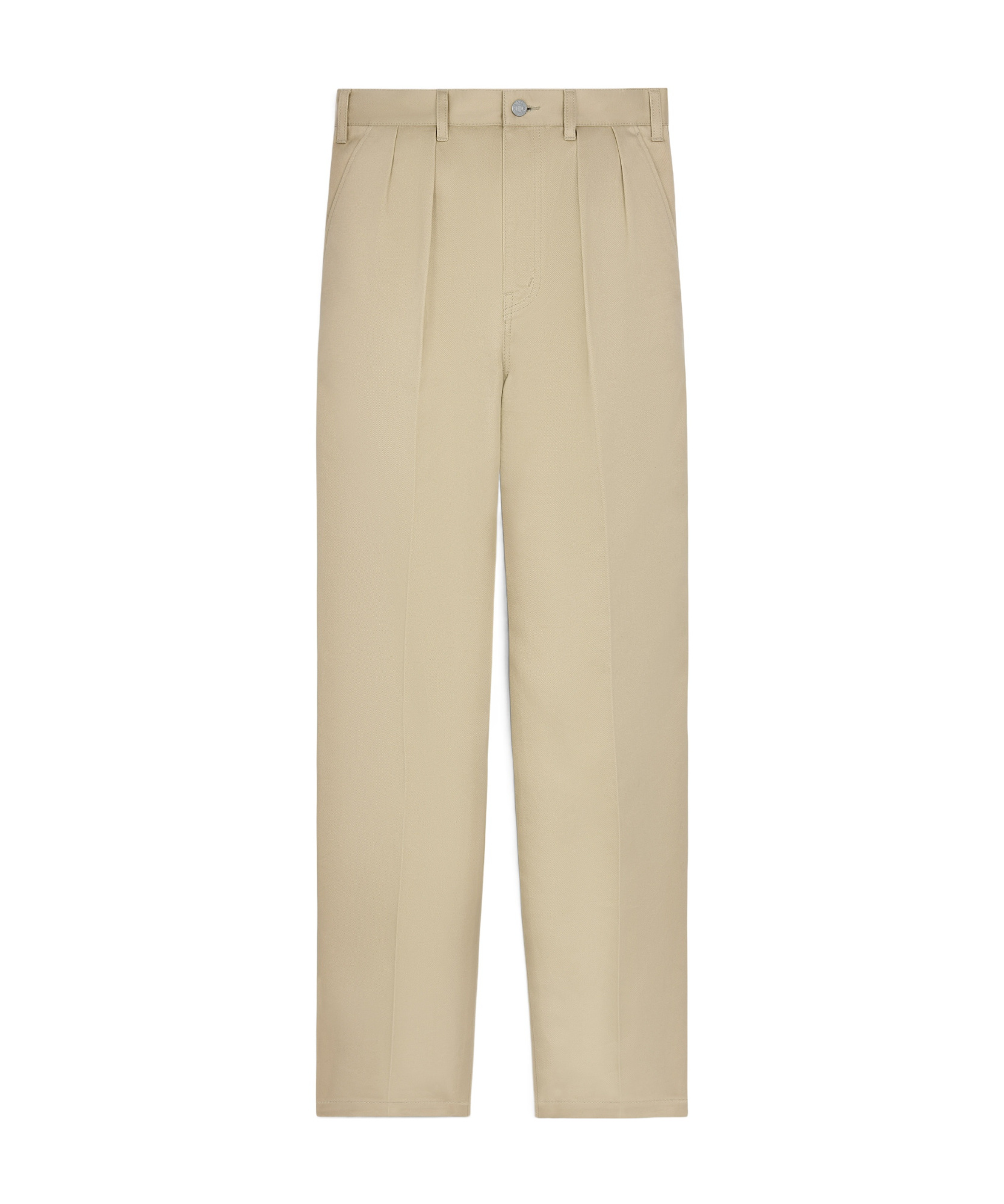 Celine Belt-loop Casual Pants In Nude