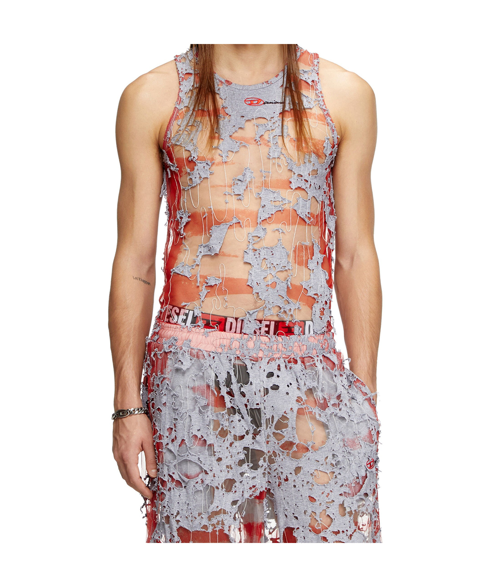Diesel T-lifty Tank Top In White