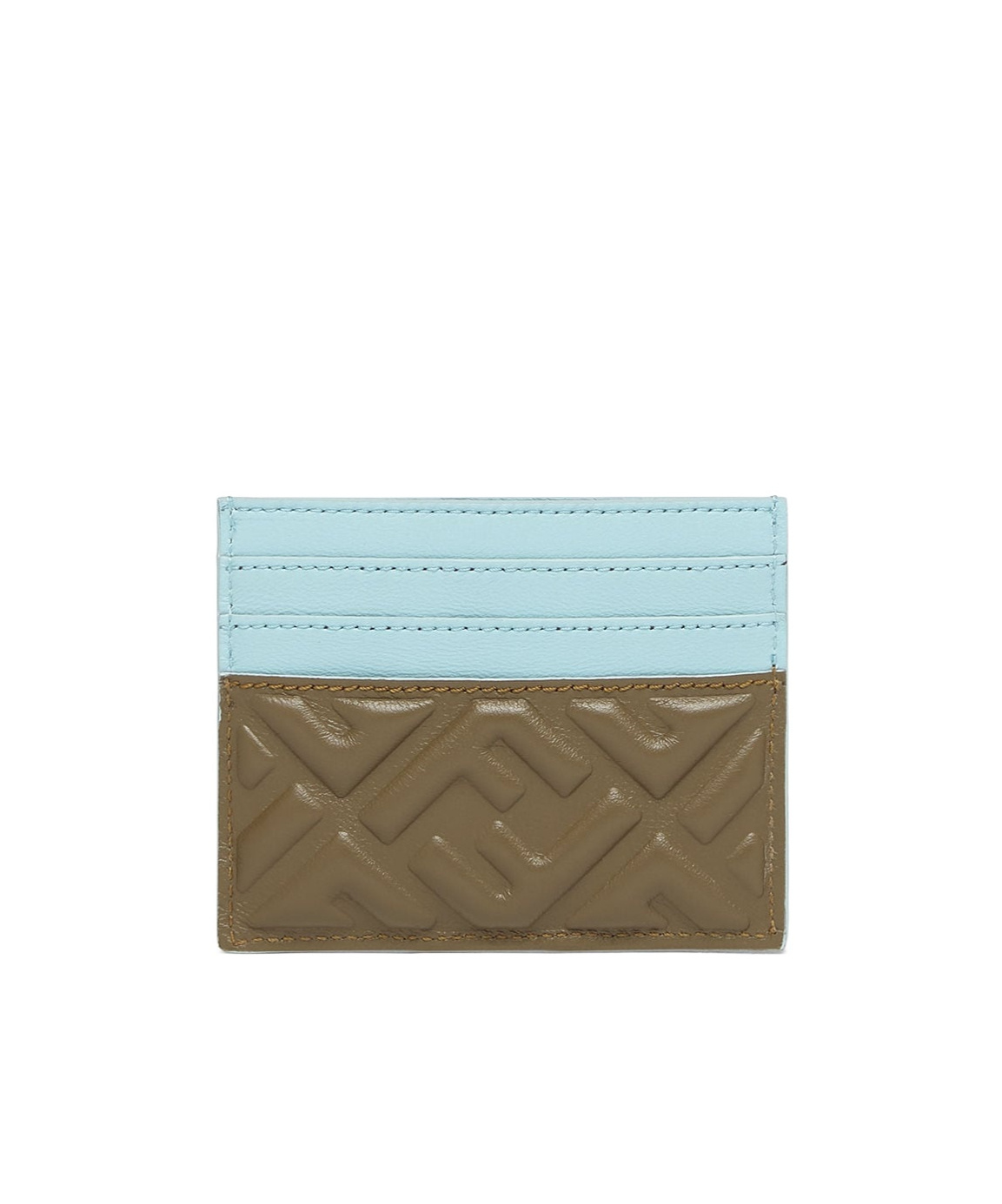 Fendi Baguette Card Holder In Brown