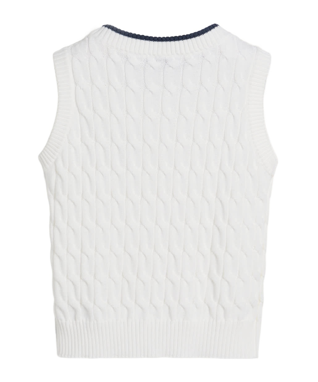 Brunello Cucinelli Chunky Knit Vest In White