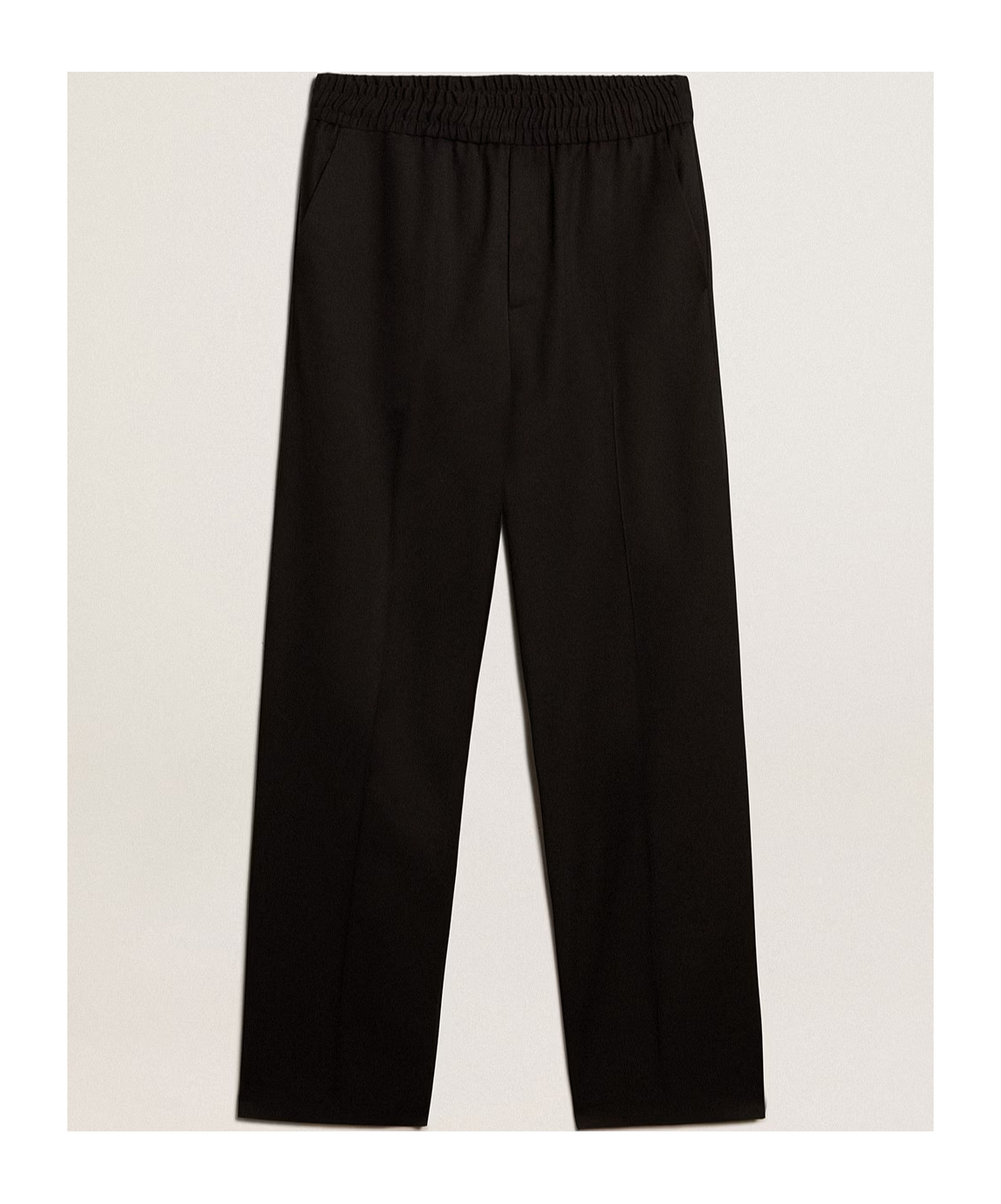 Golden Goose Elastic Waist Casual Pants In Black
