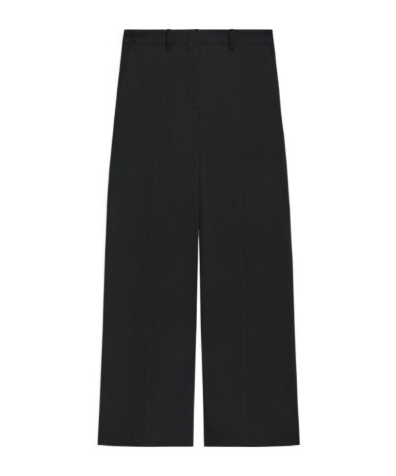 Theory High-waist Straight-leg Pant In Good Wool