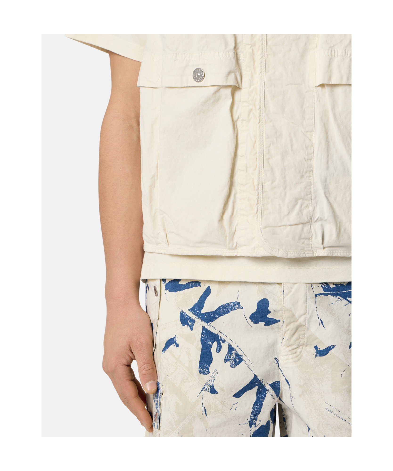 STONE ISLAND COMPASS-BADGE HOODED JACKET