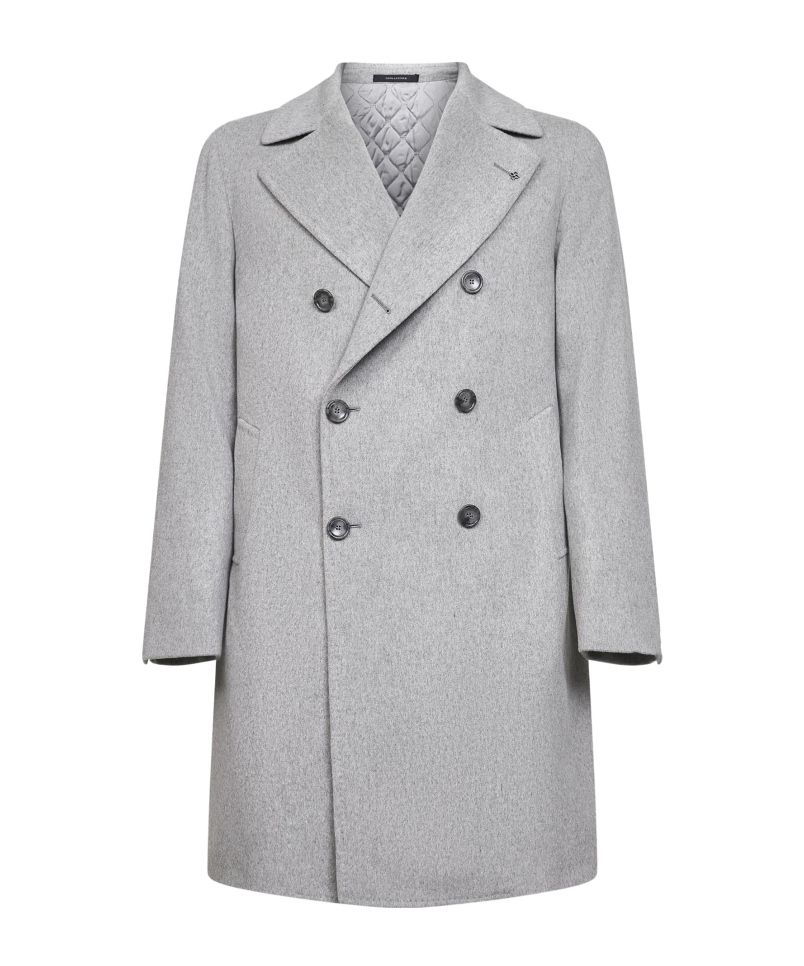 Tagliatore Double-breasted Coat In Gray
