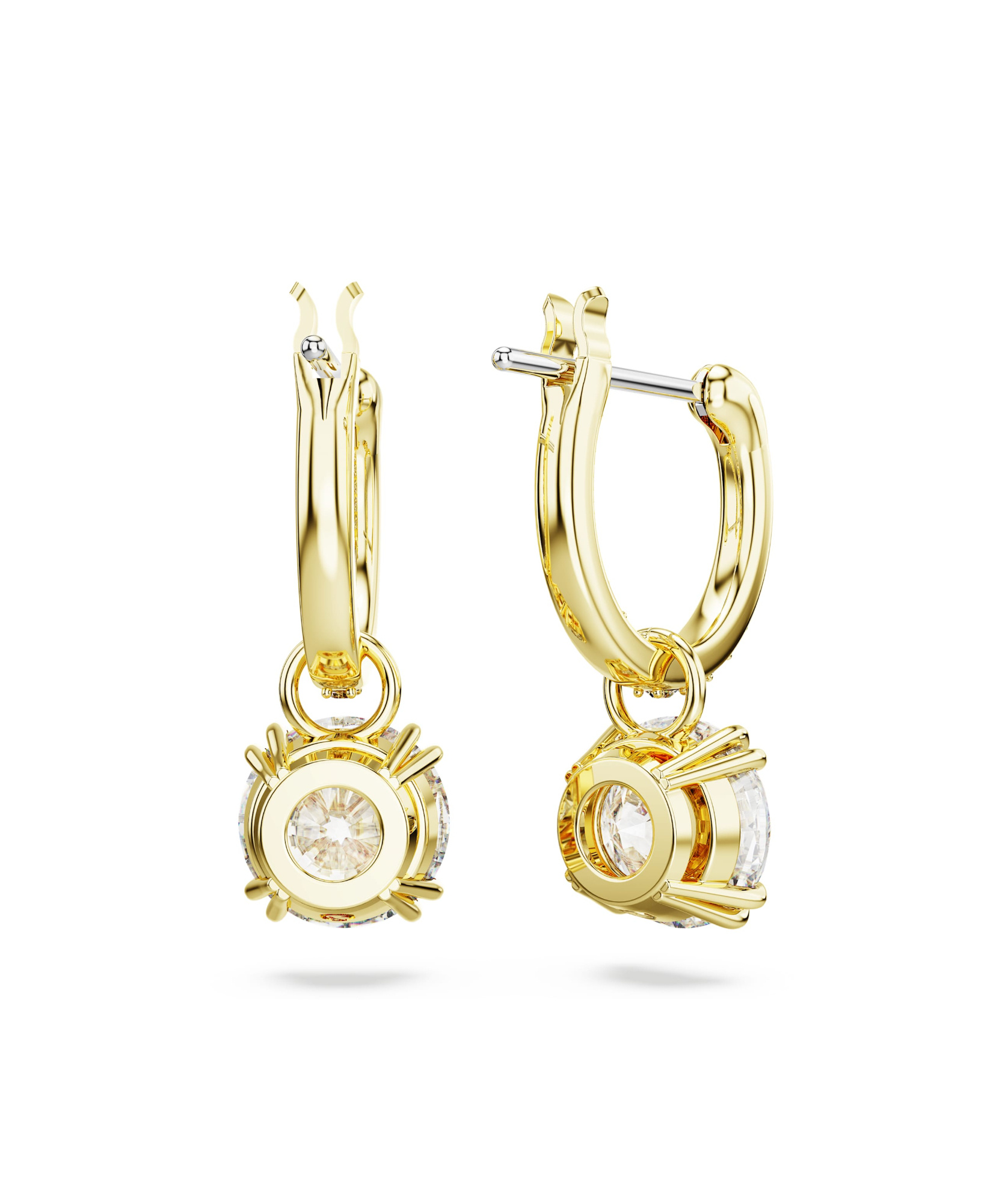 Swarovski Silver-tone Constella Crystal Drop Earrings In White