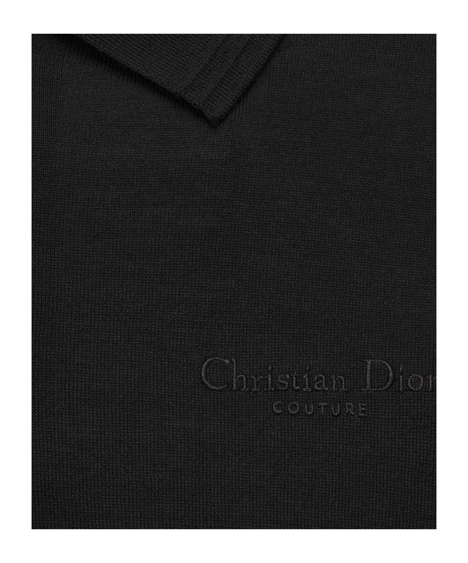 Dior Logo Details Polo Shirt In Black