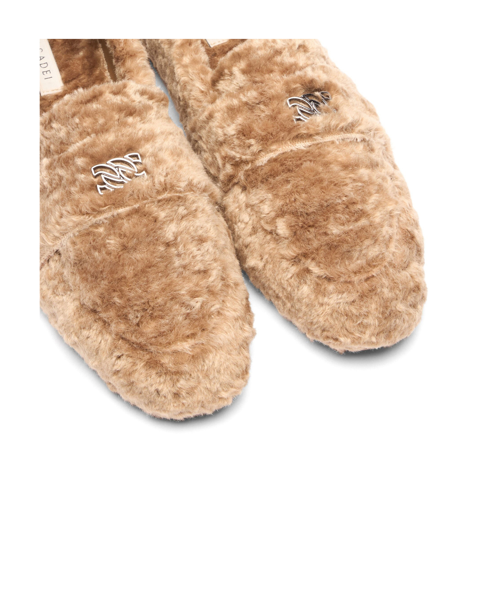 Casadei Synthetic Leather Moccasin Curly Effect In Brown
