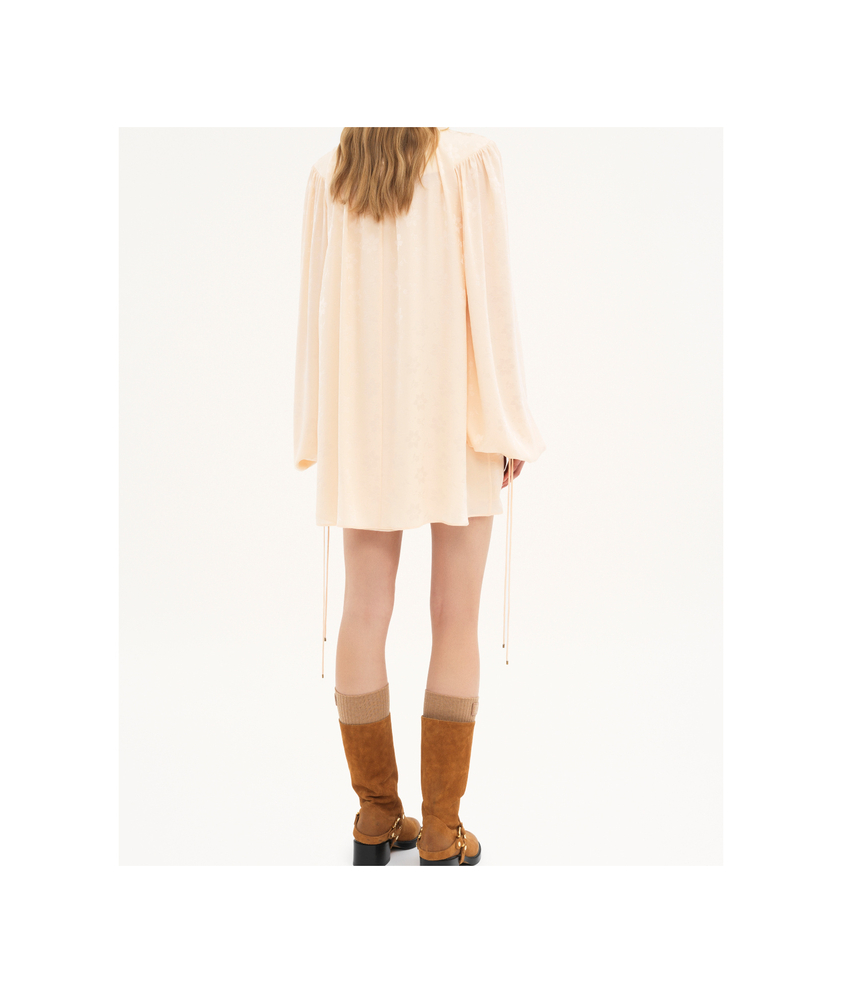 CHLOÉ JACQUARD SILK MINI DRESS