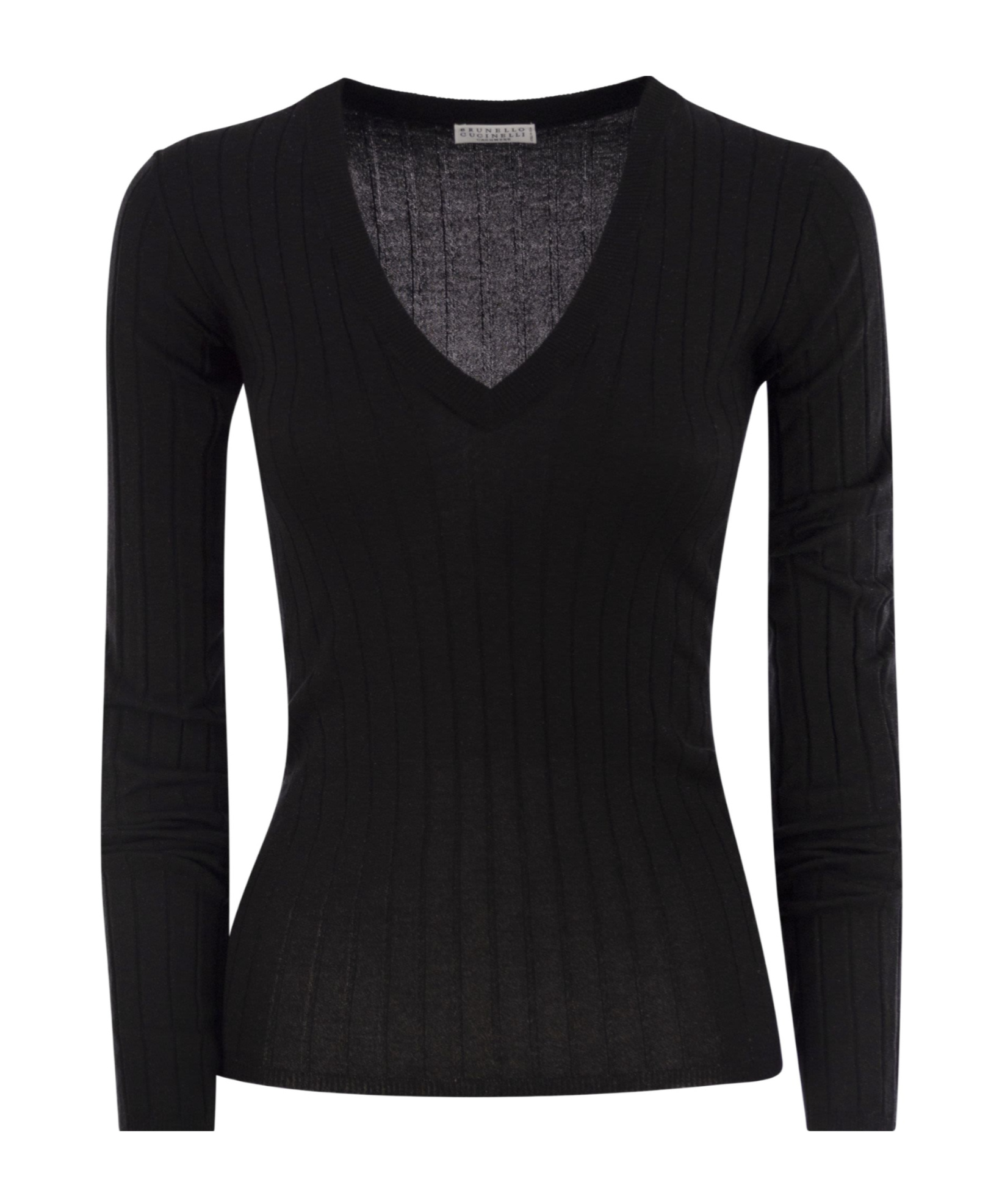 Brunello Cucinelli Women Lightweight Cashmere And Silk Broad Rib Sweater