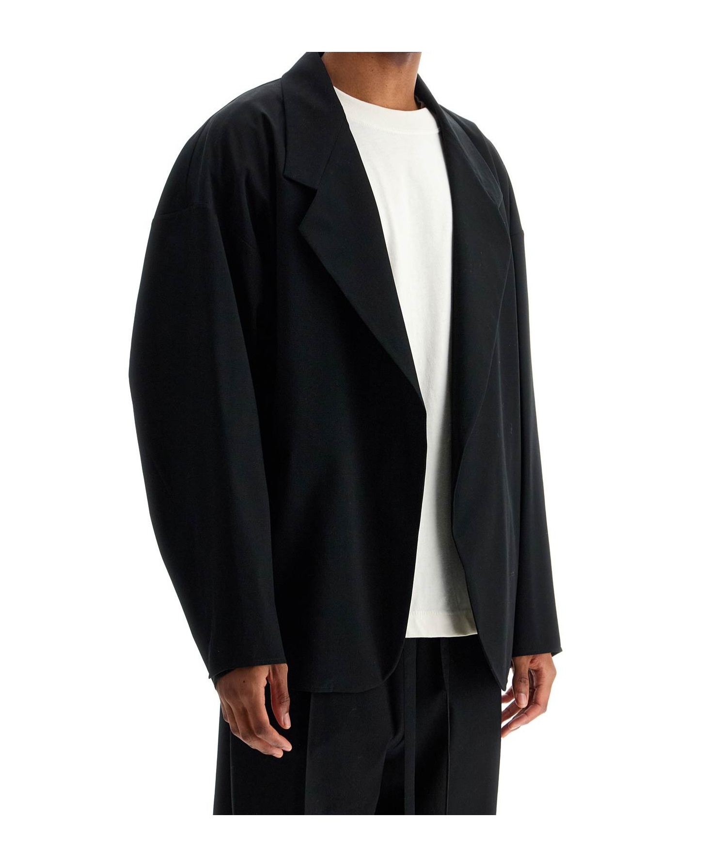 Fear Of God Wool Double-breasted Blazer In Black