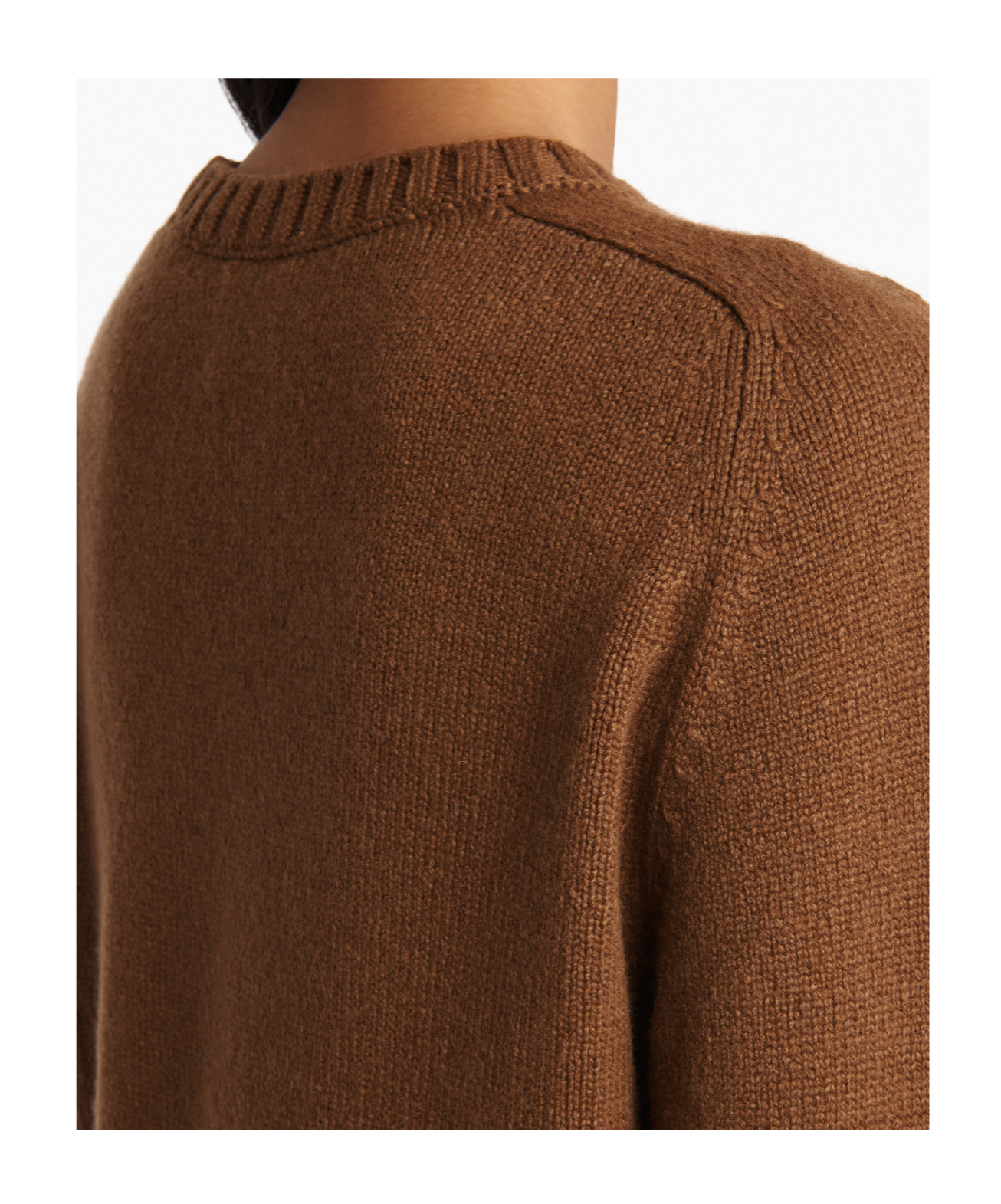 Khaite Nera Crew-neck Long-sleeve Sweater In Brown