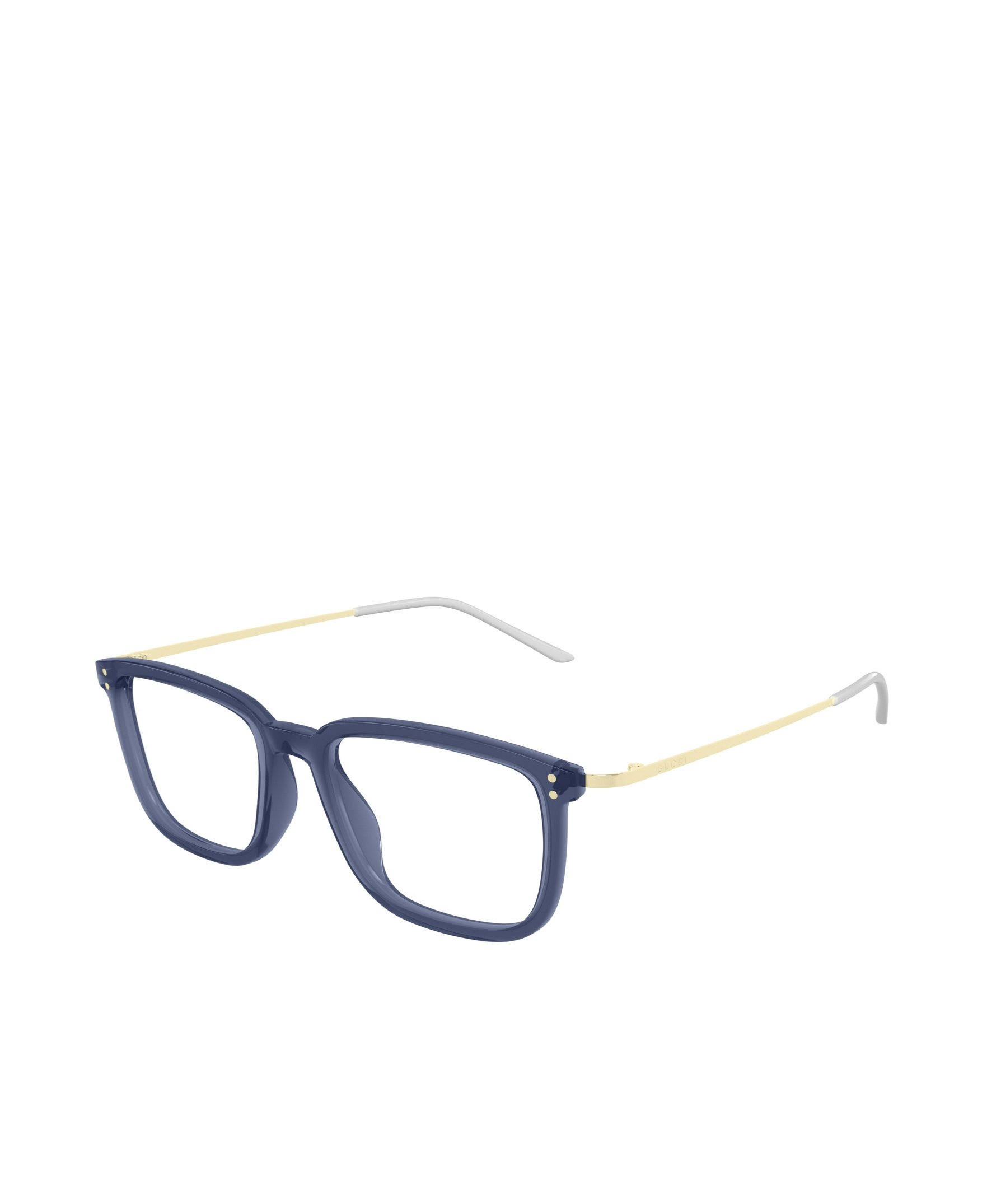 Gucci Eyewear Square Frame Glasses In Blue