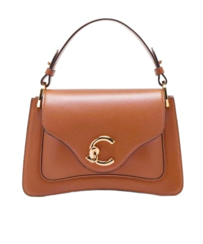 Coccinelle C-me Flip Shoulder Bag In Brown