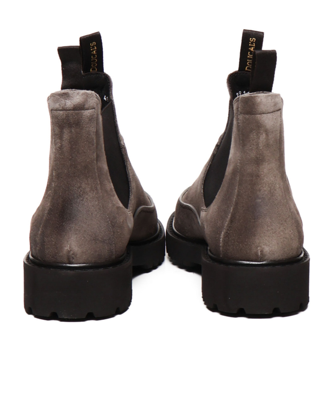 Doucal's Man Ankle Boots Khaki Size 13 Leather In Black