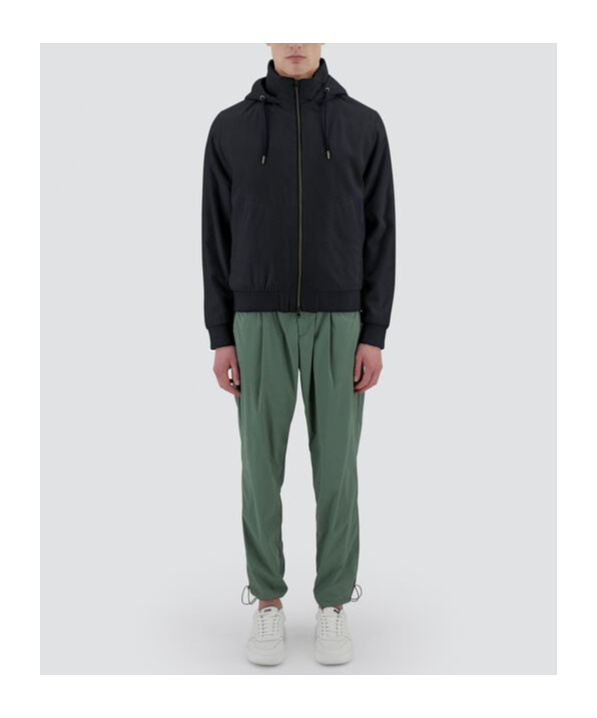 HERNO HERNO ZIP-UP DRAWSTRING HOODED JACKET