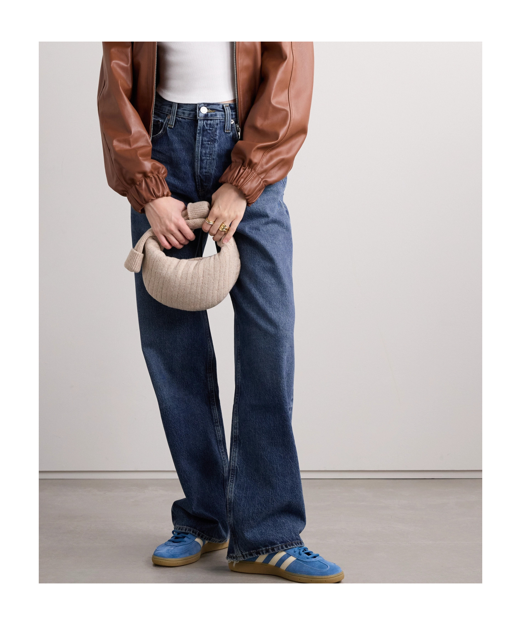 Agolde Low Slung Puddle Low-rise Jeans In Blue