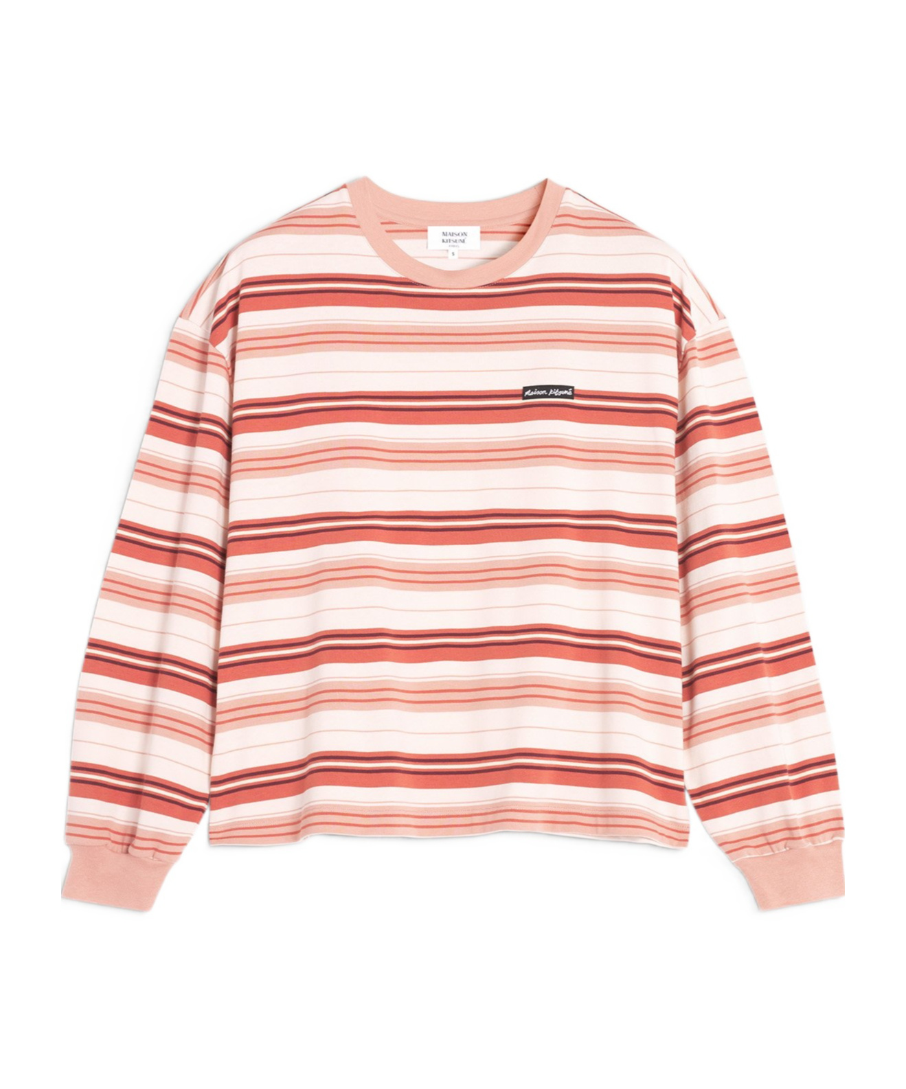 Shop Maison Kitsuné Striped T-shirt