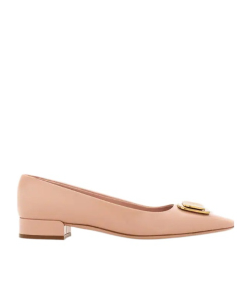 Ferragamo New Vara Leather Pumps In Brown