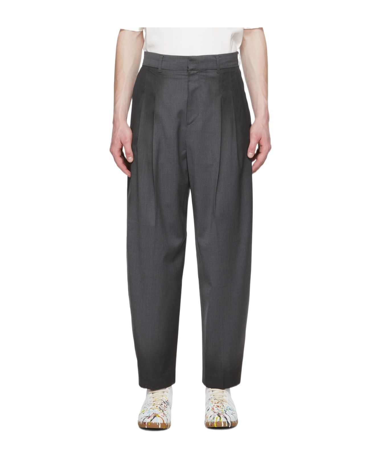 Ader Error Logo Casual Pants In Black