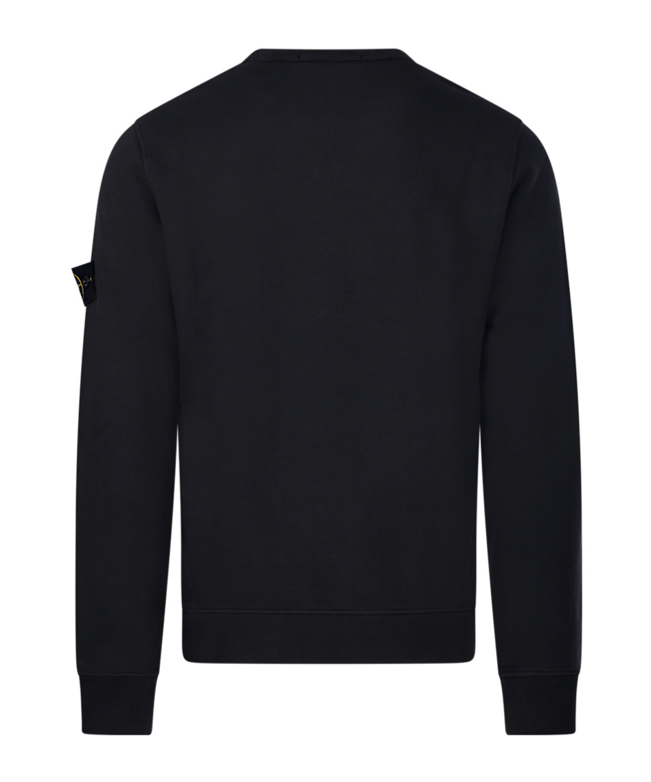 Stone Island Cotton Sweatshirt In Black