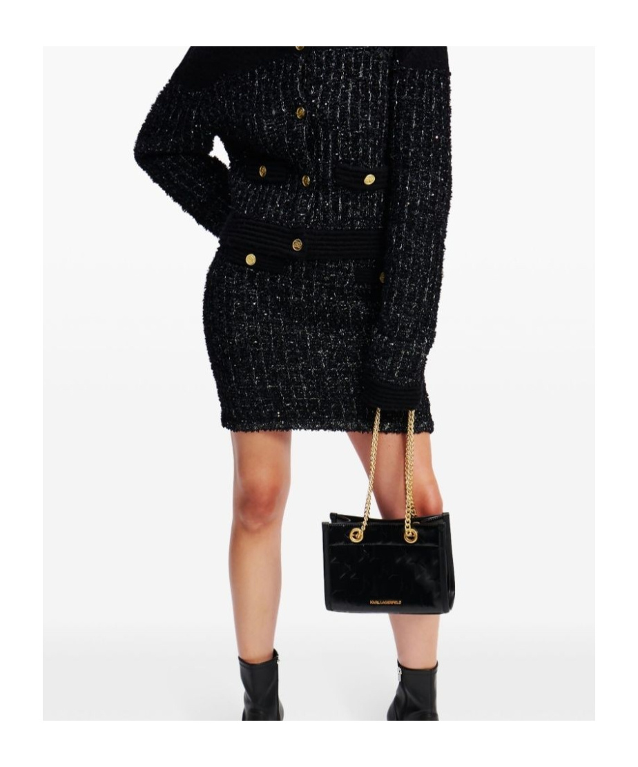 Karl Lagerfeld Small K/skuare Tote Bag In Black