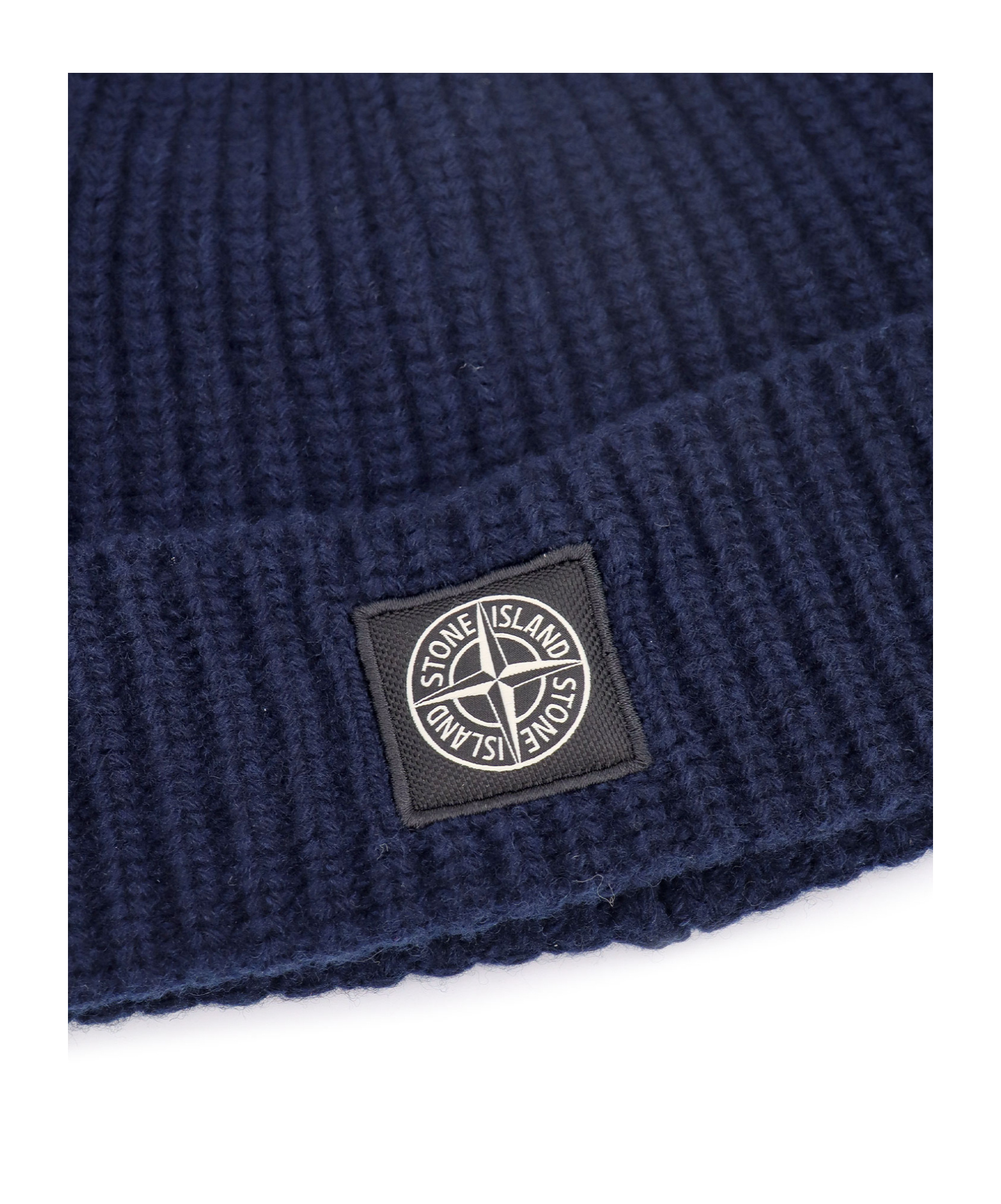 STONE ISLAND STONE ISLAND LOGO-PATCH BEANIE