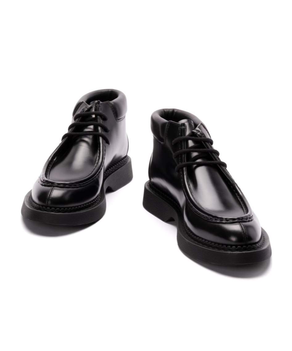 Saint Laurent Arno Lace-up Ankle Boots In Black