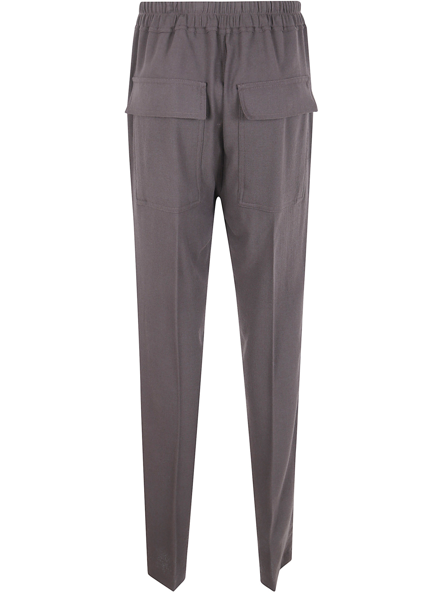 Rick Owens Concordians Drawstring Pocket Trousers In Brown