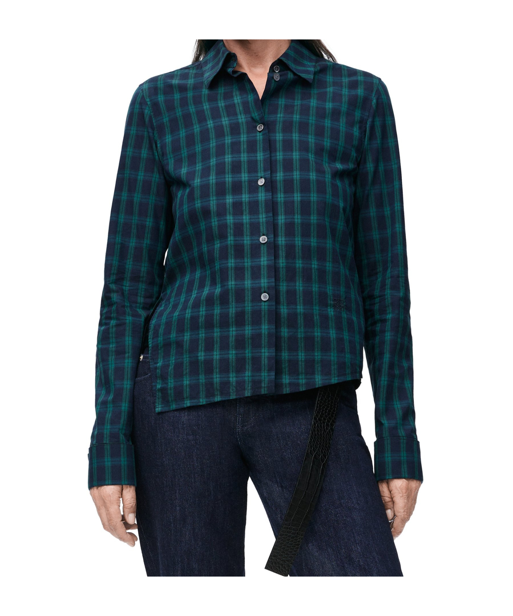 Loewe Long-sleeved Shirt In Black