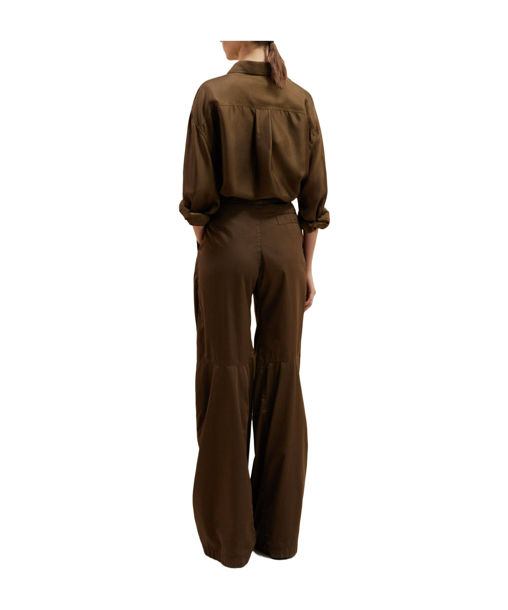Lemaire Wide-legged Casual Pants In Brown