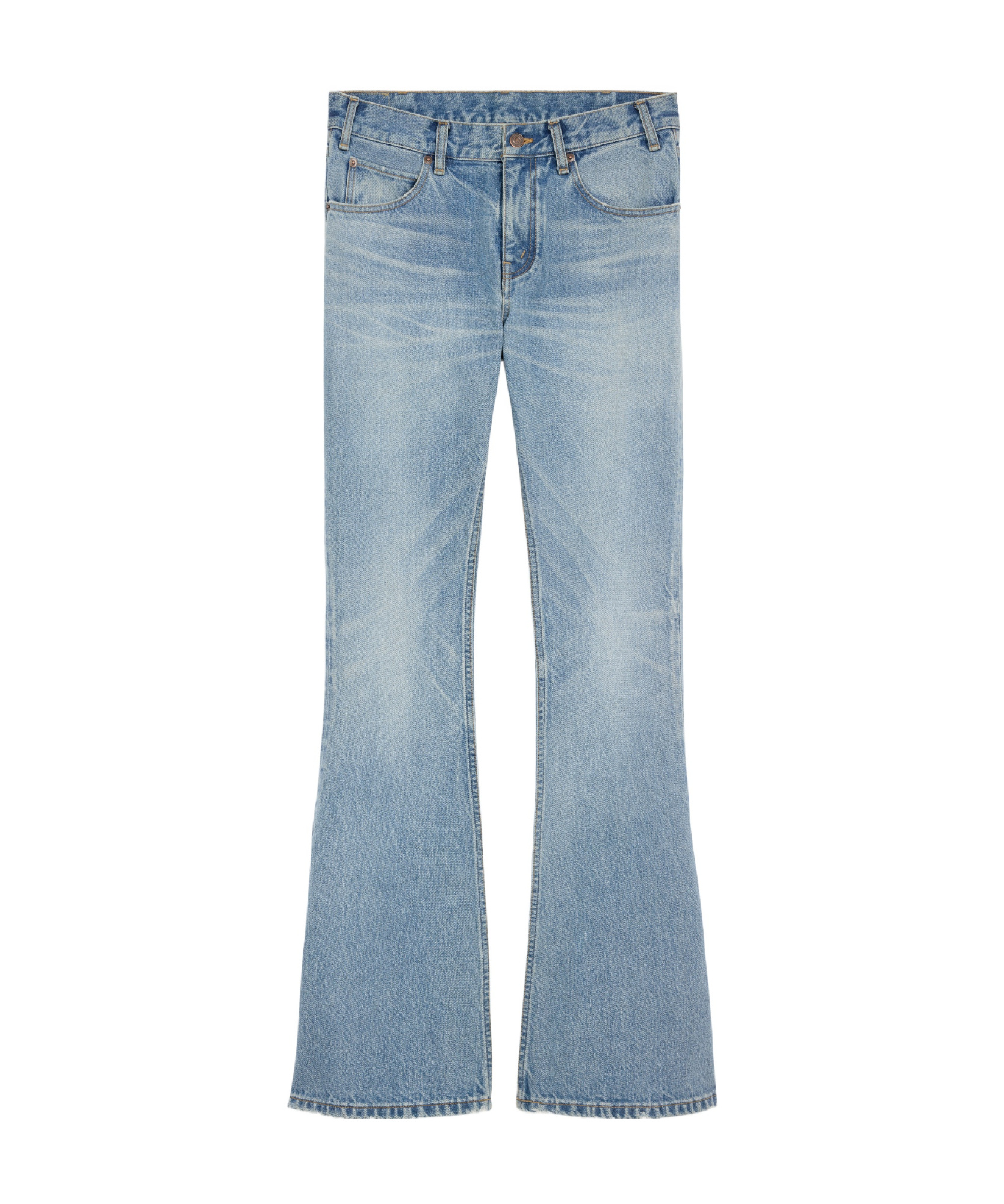 Celine Belt-loop Jeans In Blue