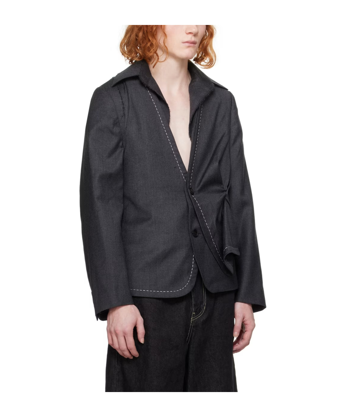 Ader Error Alviat Suit Coat In Black