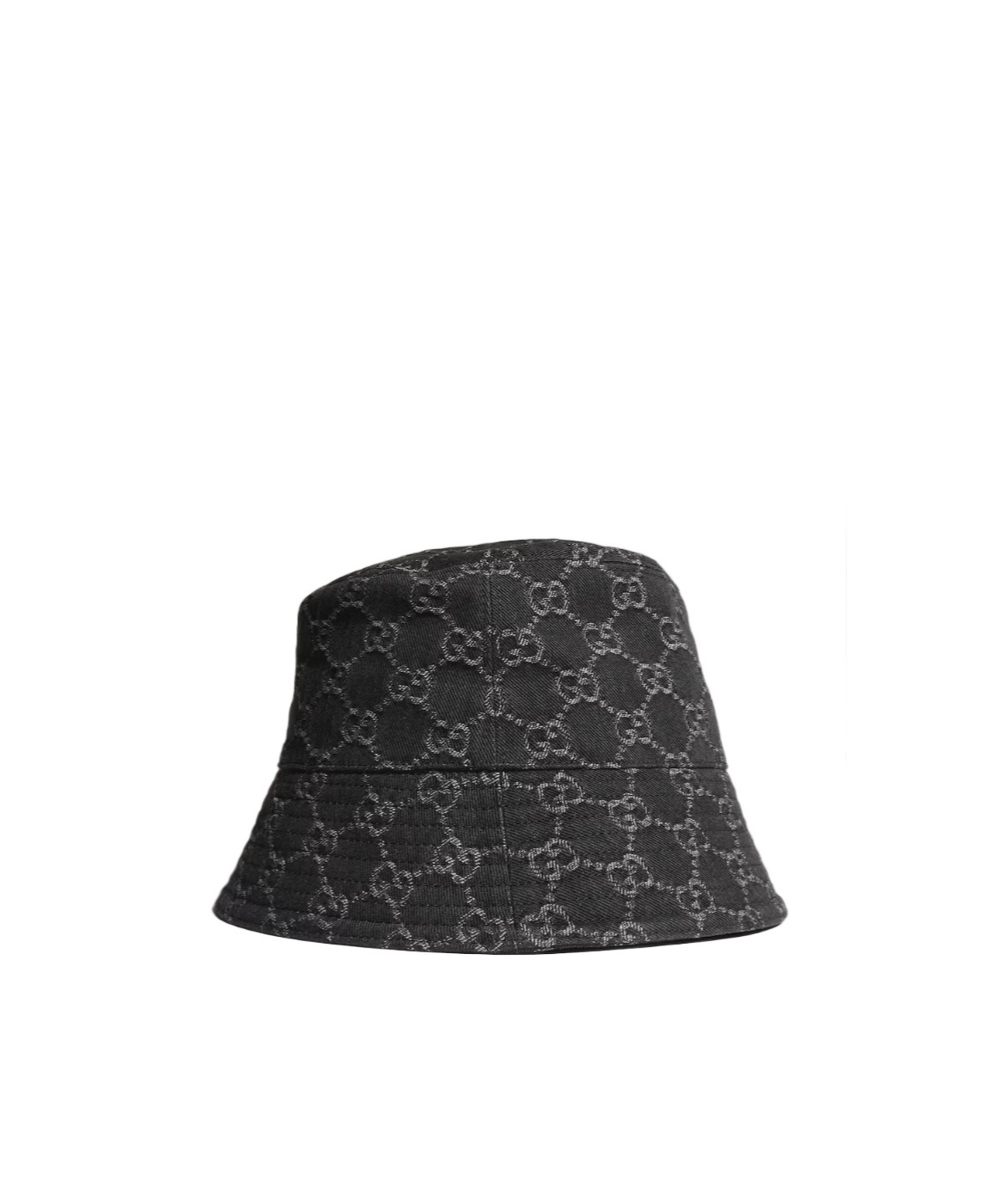 Gucci Gg Cotton Denim Bucket Hat In Black
