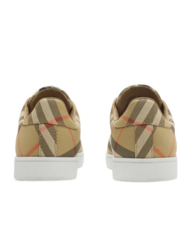 Burberry Check Set Sneakers In Brown