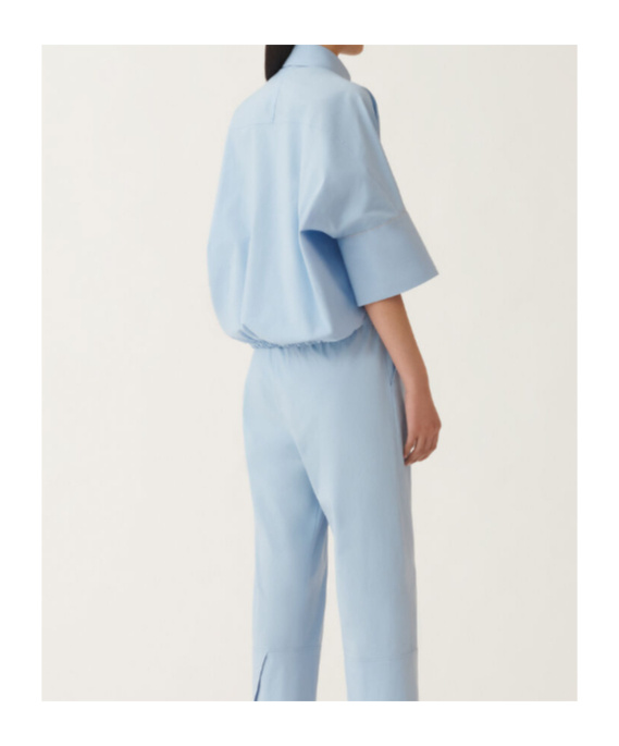Fabiana Filippi Stretch Poplin Shirt In Blue