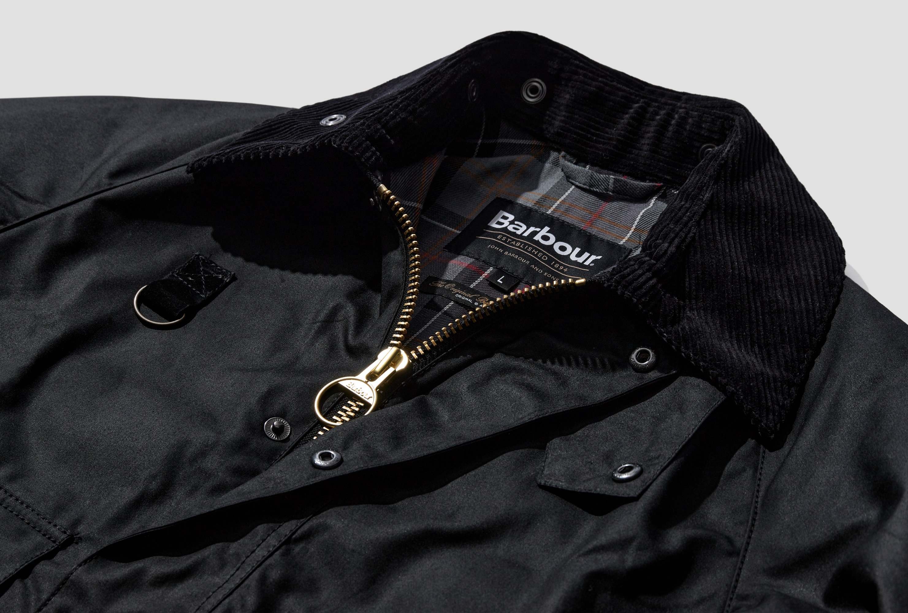 Barbour Long-sleeved Jacket In Black