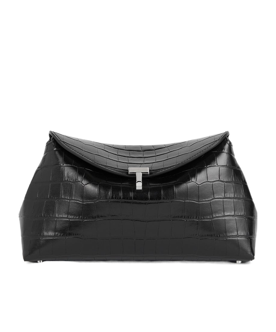 Totême T-lock Shoulder Bag In Black