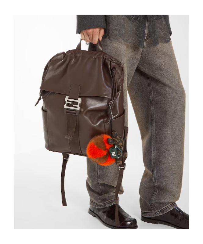 Fendi Flap Backpack In Brown