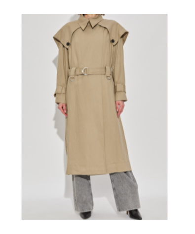 Iro Long-sleeved Coat In Brown
