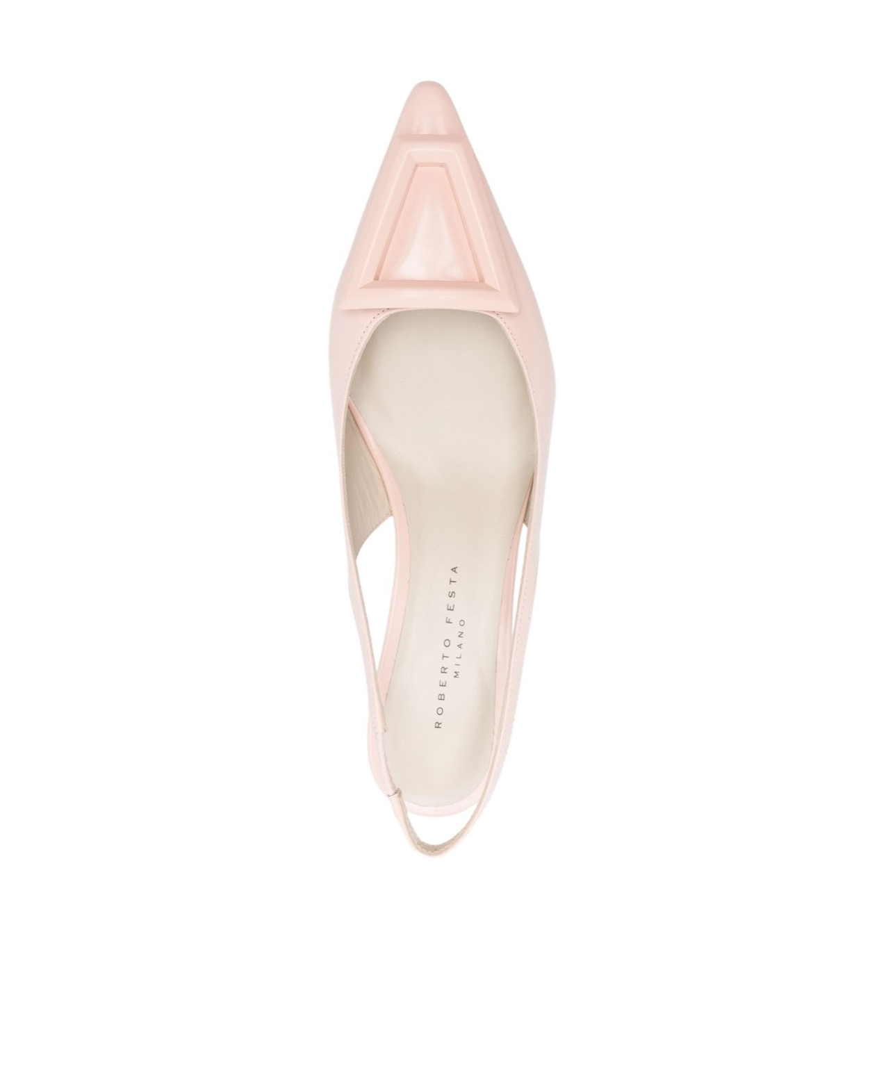 Roberto Festa Pointed Toe High Heel Sandals In Nude
