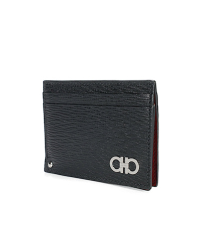 Ferragamo Contrasting Logo Wallet Two-piece Set In Red