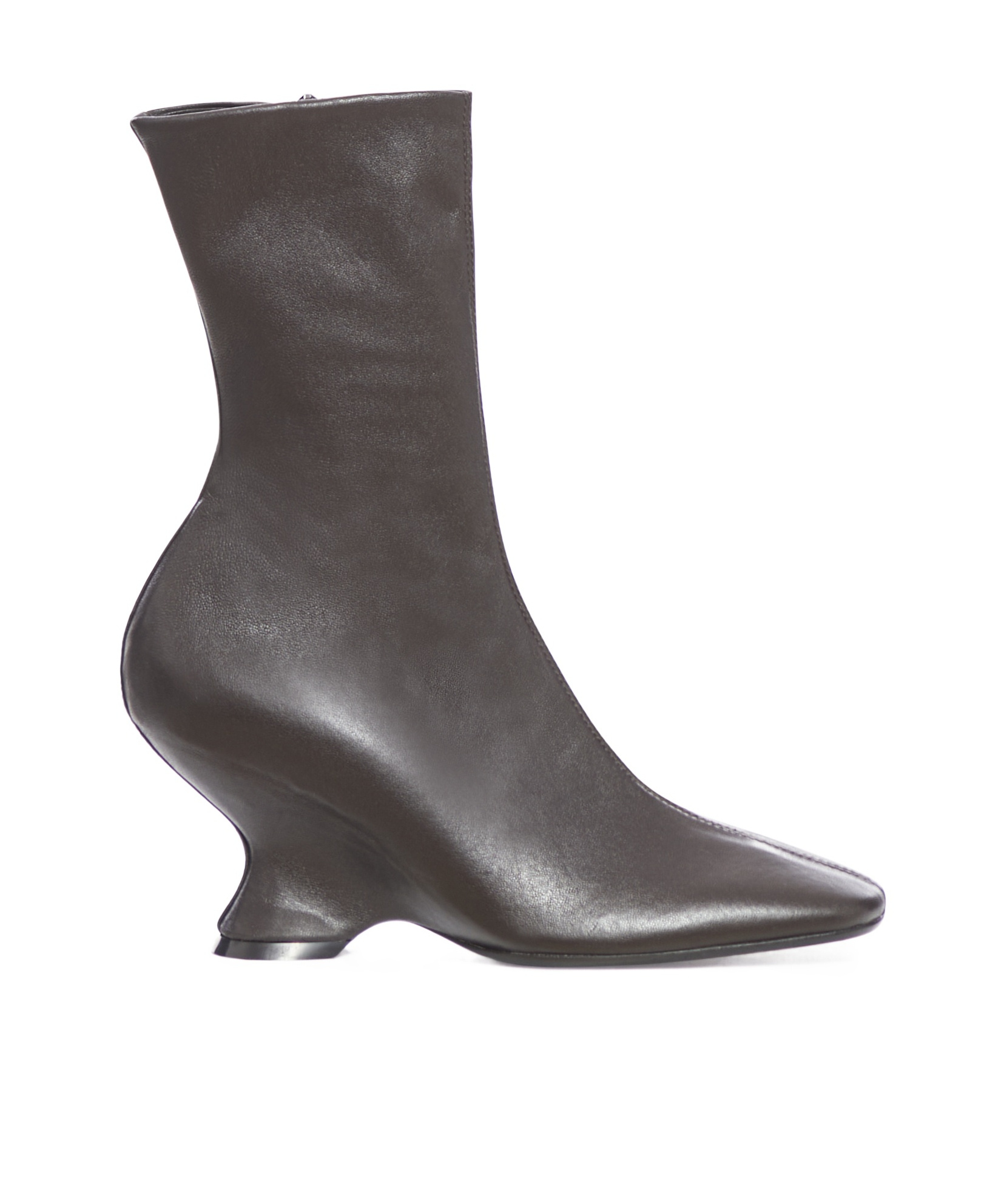 DRIES VAN NOTEN SQUARE-TOED SHORT BOOTS 